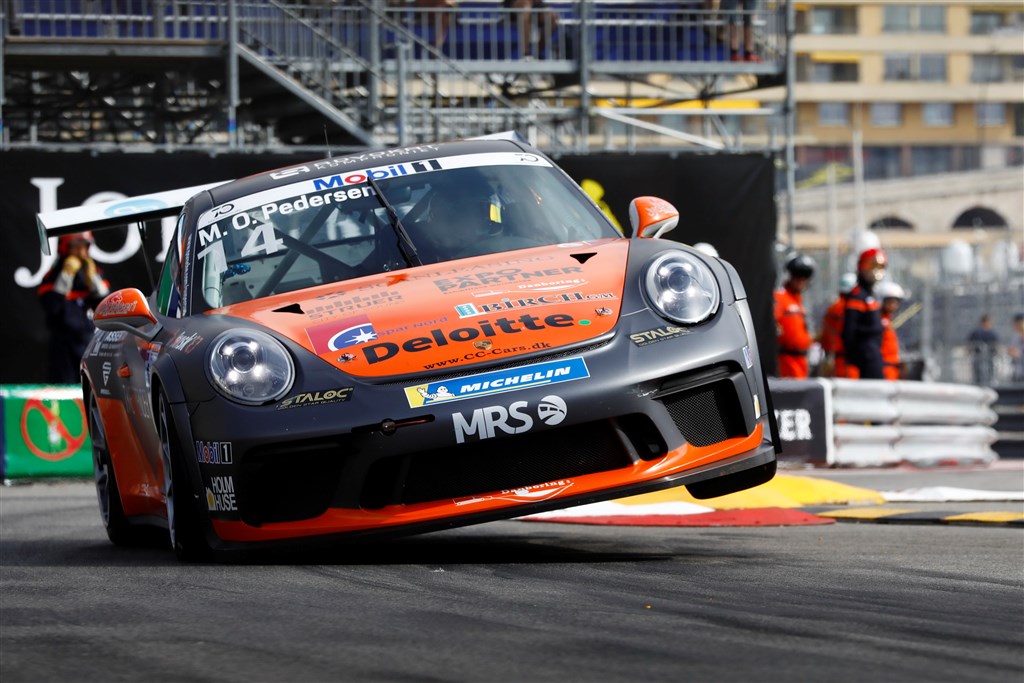 Mikkel O. Pedersen pressede sin Porsche til det yderste i Monacos gader
(Foto: Porsche Media)